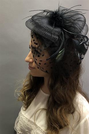 الجملة قبعة الزفاف الفوال الأسود