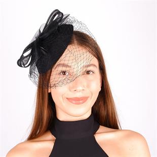 الجملة قبعة الزفاف الفوال الأسود أسلي ملحقات الزفاف