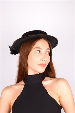 Black Voile Wedding Hat Mila Tulle Bridal Accessory