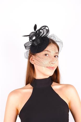 الجملة قبعة الزفاف الفوال الأسود الأمصال الرباط الزفاف التبعي