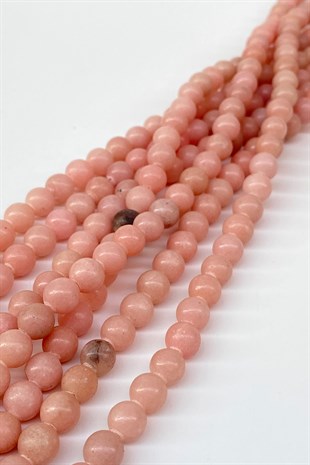 Salmon Ceyt Natural Stone Beads 8 mm