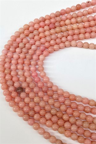 Salmon Ceyt Natural Stone Beads 8 mm