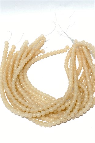 Somon Desenli Dizi Cam Boncuk 8 mm