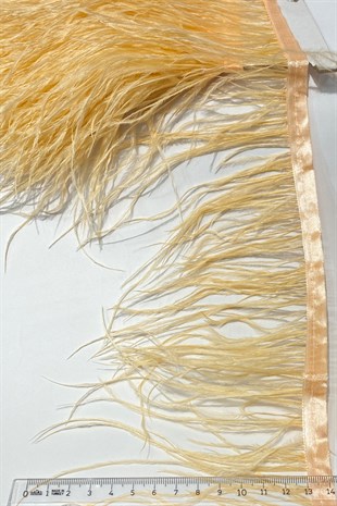 Salmon Ostrich Feather 1 mt