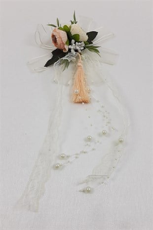 Salmon Color Bundle Suitcase Ornament