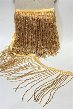 Somon Rengi Boncuklu 15 cm Saçak Püskül