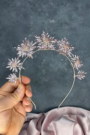 Yıldız Taş Detaylı Gelin Tacı Kına Gecesi ve Düğün İçin Saç Aksesuarı