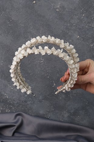 Water Enamel Beaded Bridal Henna Crown