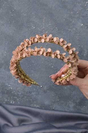 Water Enamel Beaded Bridal Henna Crown