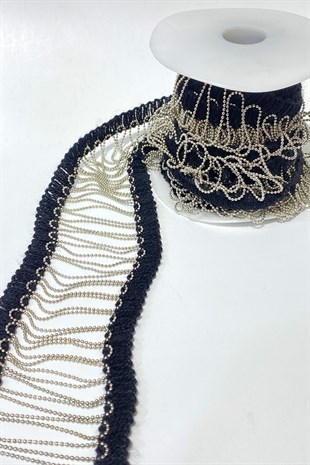 شريط ملحق بنمط سلسلة أحجار مائية شرابة 1 متر