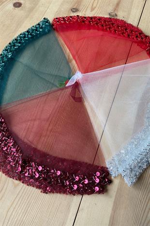 Su Vip Model Beaded Bridal Halay Handkerchief 1 pcs