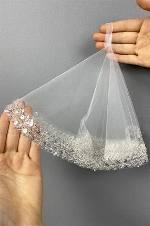 Su Vip Model Beaded Bridal Halay Handkerchief 1 pcs