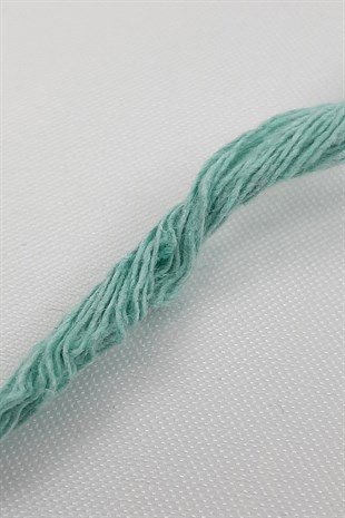 Su Yeşili İnce Büklüm Makrome