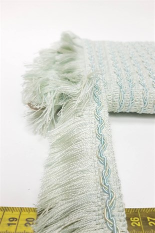 Şu Yeşili İp Püskül Saçak Şerit 5 cm