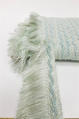 Şu Yeşili İp Püskül Saçak Şerit 5 cm