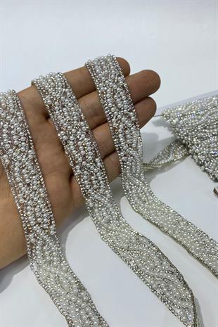 Su Yolu İncili Ütüyle Yapışan Şerit Aplik