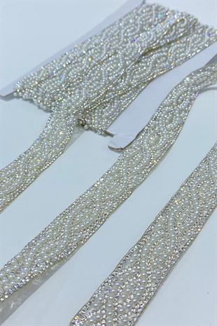 Su Yolu İncili Ütüyle Yapışan Şerit Aplik