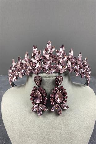 Subra Bridal Henna Crown And Earring Set