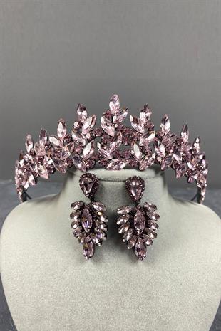 Subra Bridal Henna Crown And Earring Set