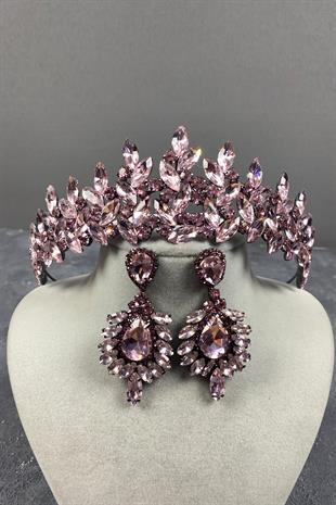 Subra Bridal Henna Crown And Earring Set