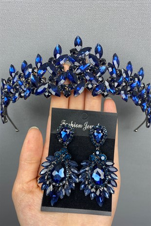 Subra Bridal Henna Tiara and Earring