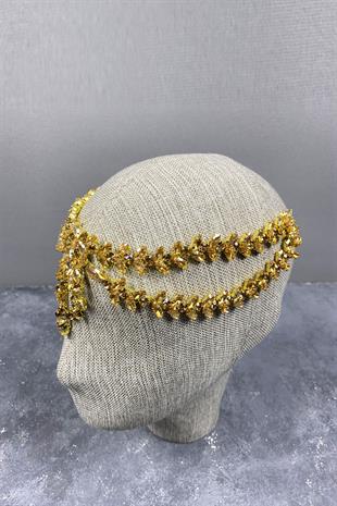 Sultan Model Alınlık Gelin Kına Saç Aksesuarı