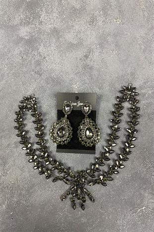 Sultan Model Forehead Bridal Henna Hair Accessory And Earring Set