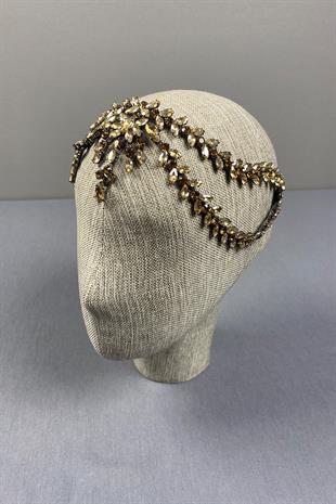 Sultan Taşlı Alınlık Gelin Kına Saç Aksesuarı