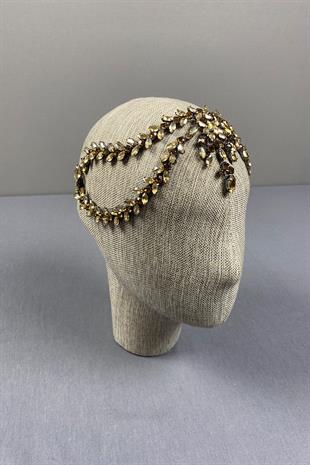 Sultan Taşlı Alınlık Gelin Kına Saç Aksesuarı