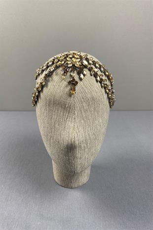 Sultan Taşlı Alınlık Gelin Kına Saç Aksesuarı