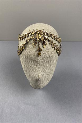 Sultan Taşlı Alınlık Gelin Kına Saç Aksesuarı