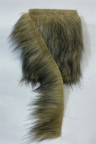 Suni Kürk Yapay Peluş Şerit