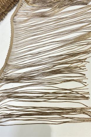 Sütlü Kahve Saçak Püskül Şerit