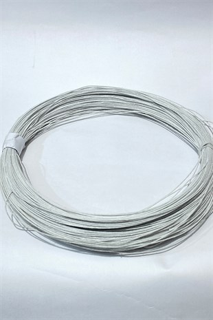 Taç Ve Çiçek Teli-İp Sargılı Metal Tel 1 mm 10 Metre