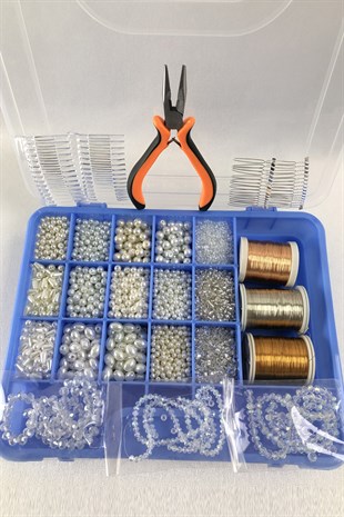 إكسسوارات مجوهرات صنع مجموعة خرز صغيرة للمبتدئين