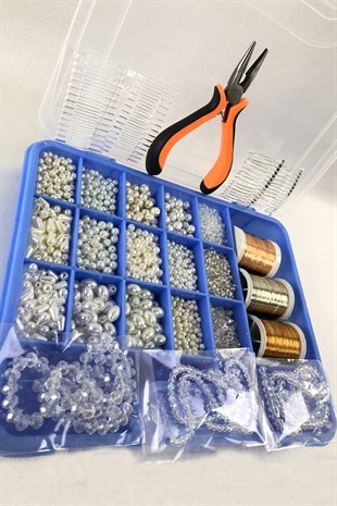 إكسسوارات مجوهرات صنع مجموعة خرز صغيرة للمبتدئين