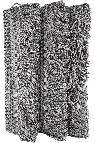 Taş Rengi Gri Burgulu Bulyon Saçak Püskül 7 cm