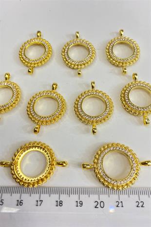 Stoned Quarter Gold Bracelet Accessory Case