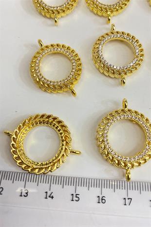 Stoned Quarter Gold Bracelet Accessory Case