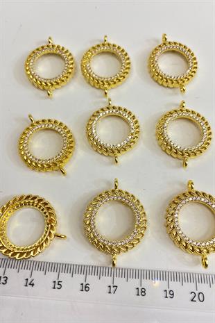Stoned Quarter Gold Bracelet Accessory Case