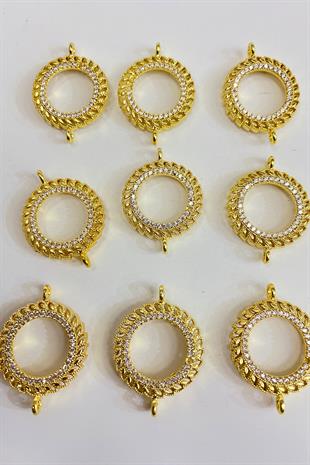 Stoned Quarter Gold Bracelet Accessory Case