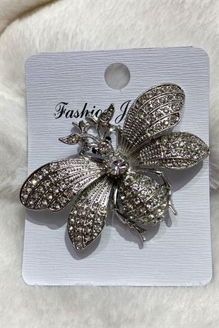 رجم فستان الفراشة طوق بروش Aksesaur