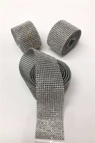 حزام حجر فضي اللون (8 * 120 سم)