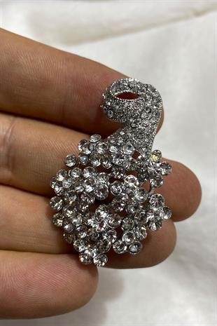 بروش طوق فستان الطاووس