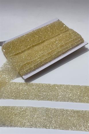 Ten Rengi Ütüyle Yapışan Şerit Taş Boncuk 4 Cm