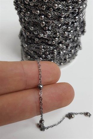 Top Metalli Pirinç Zincir (1 mt )