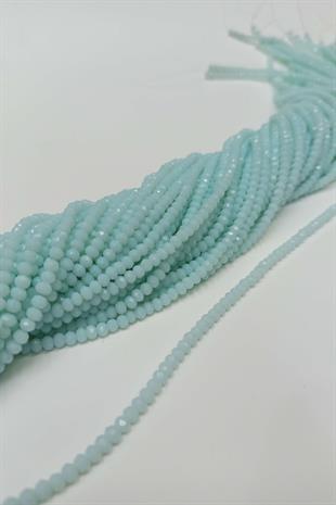 الجملة الضوء الأزرق كريستال الخرز 4 ملم