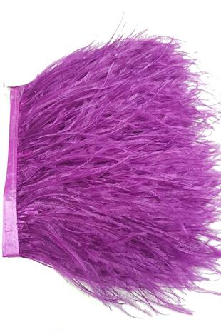 الجملة ريش النعام الأرجواني الفاتح 1 متر