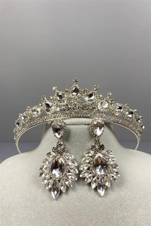 الجملة تاج الزفاف وإسقاط مجموعة القرط