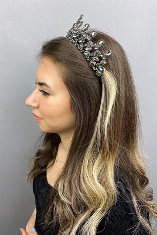 الجملة أنثراسايت رمادي بيتي الحناء تاج الزفاف